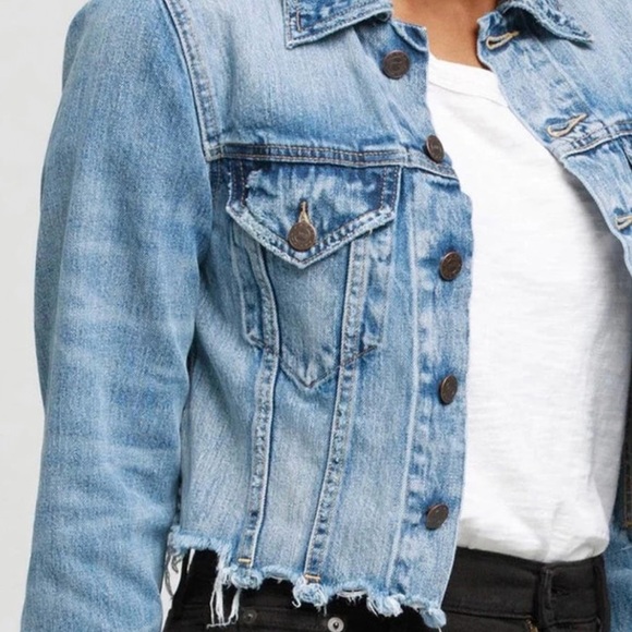 Able NWOTCropped Denim Jacket - Picture 3 of 7